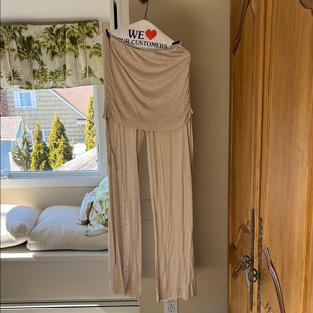 Elegant Beige Women's Jumpsuit